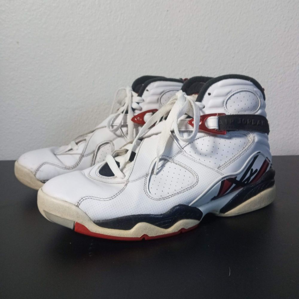 Air Jordan 8 Retro Alternate Leather Size 8 Basketball Shoes 305381-104 Mid Top